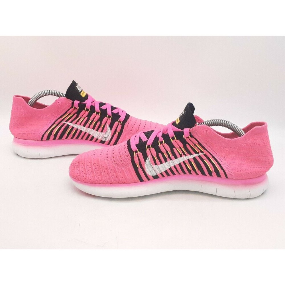 NIKE Womens Free Flyknit Running Shoes US 8 M Pink_11